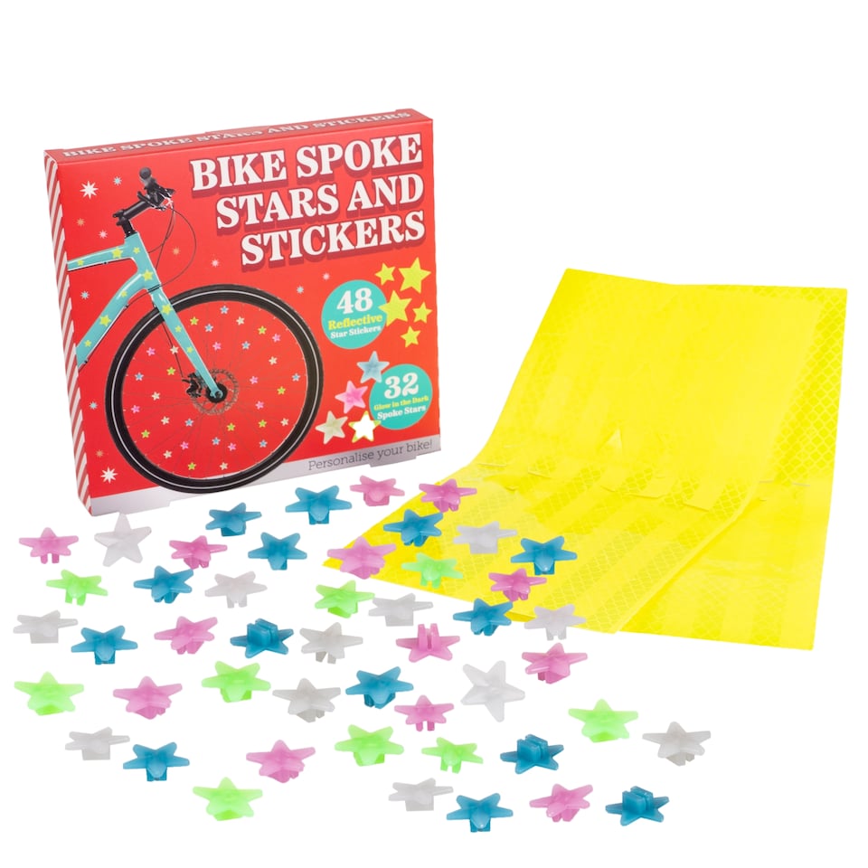 image 1 of Bike Spoke Stars & Stickers Christmas Gift