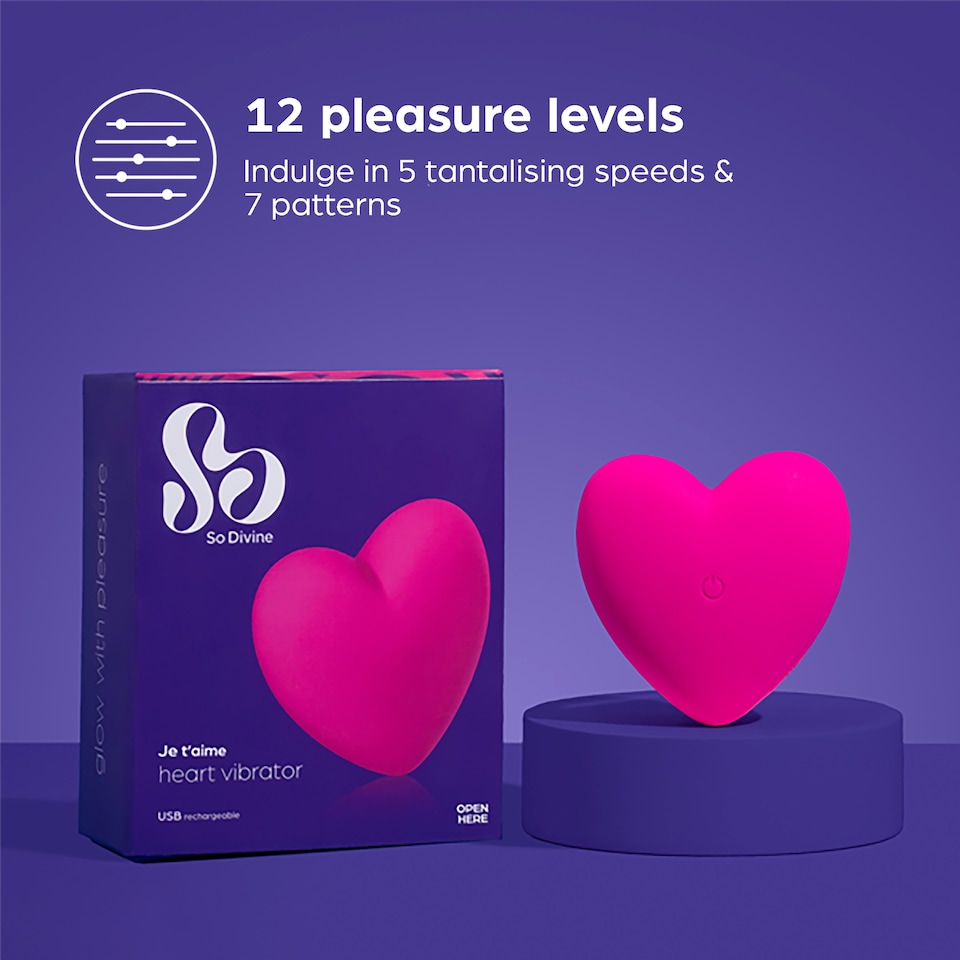 image 1 of So Divine Je T'aime Heart Vibrator