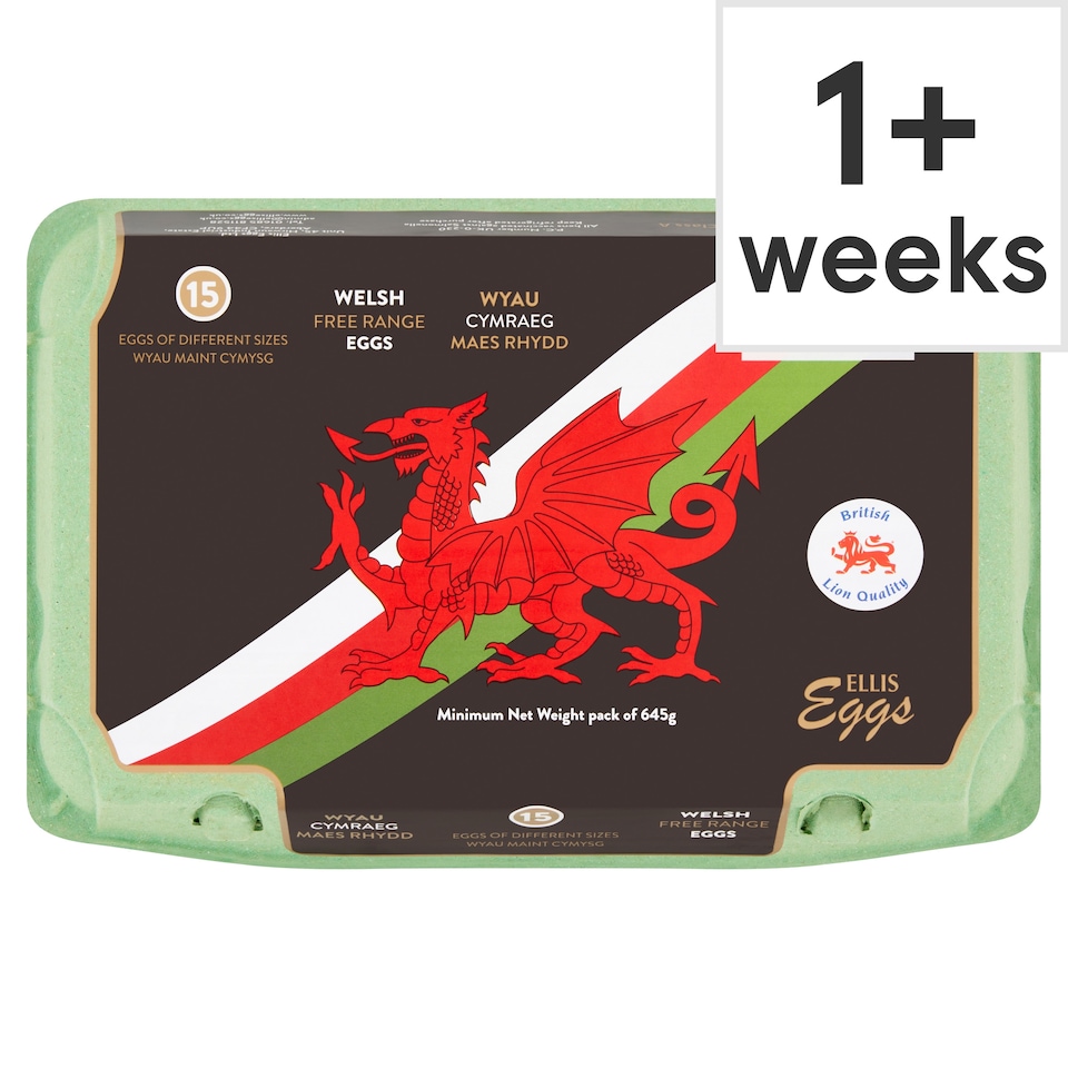 Ellis Welsh Free Range Eggs 15 Pack