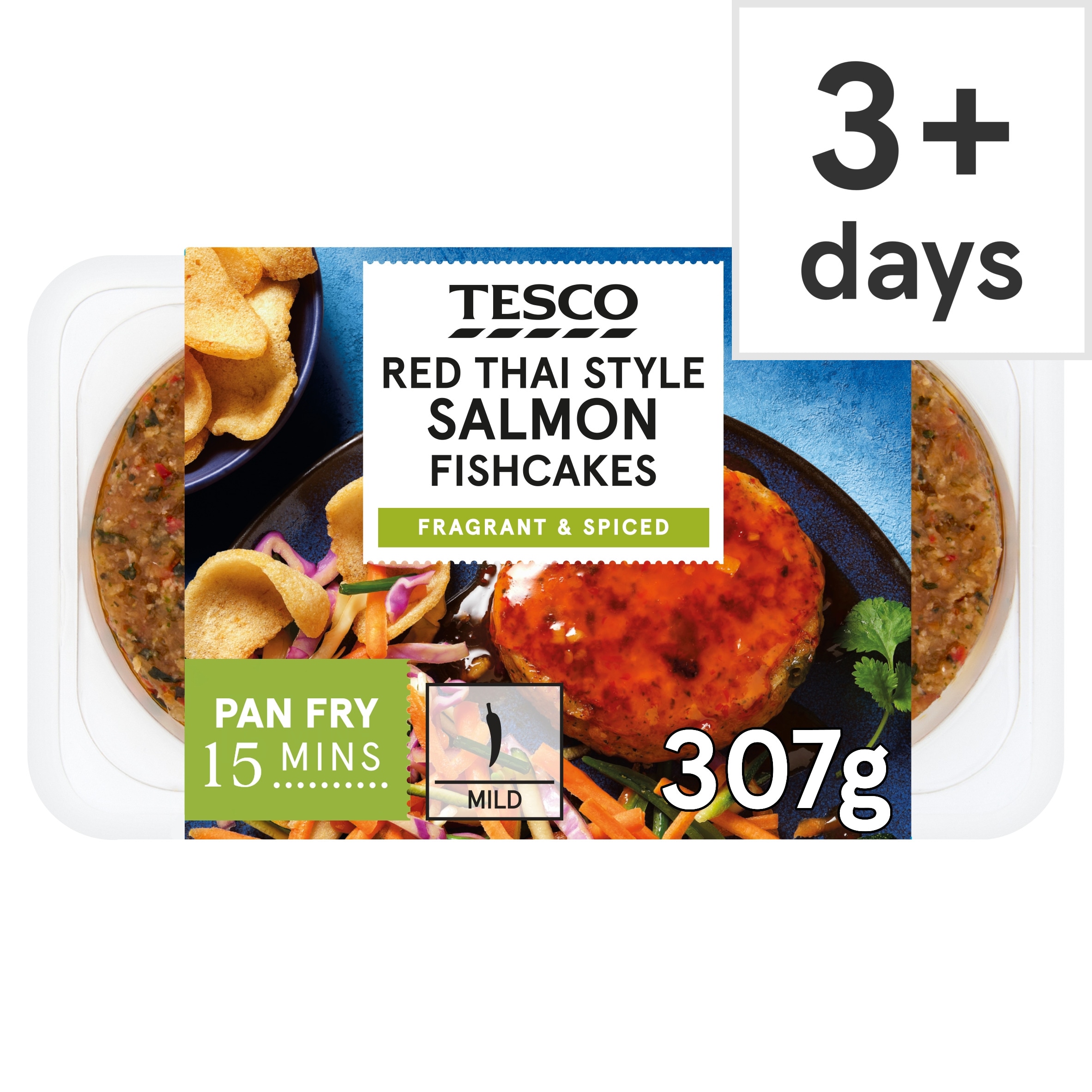 Tesco Red Thai Style Salmon Fishcakes 307g