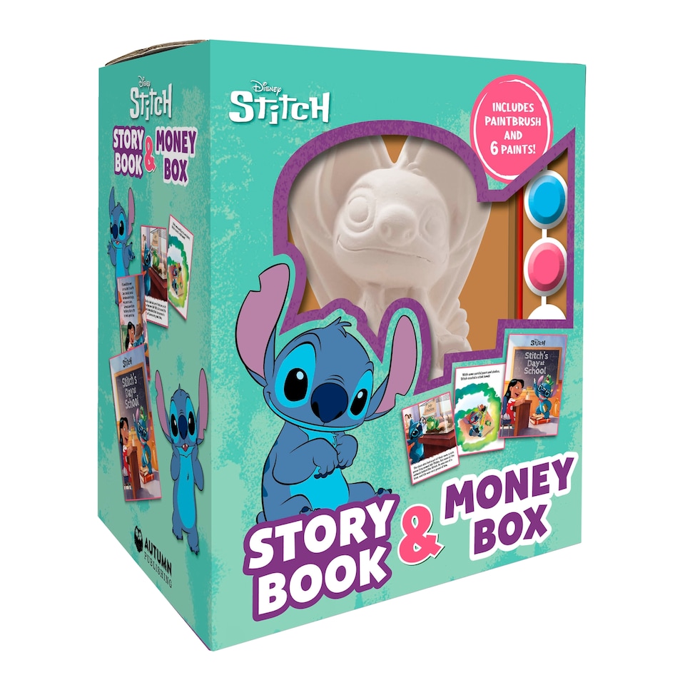 Disney Stitch Story Book & Money Box
