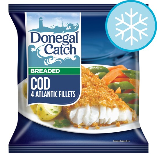 Donegal Catch Breaded Cod Fillet 4 Fillets 400G Tesco Groceries