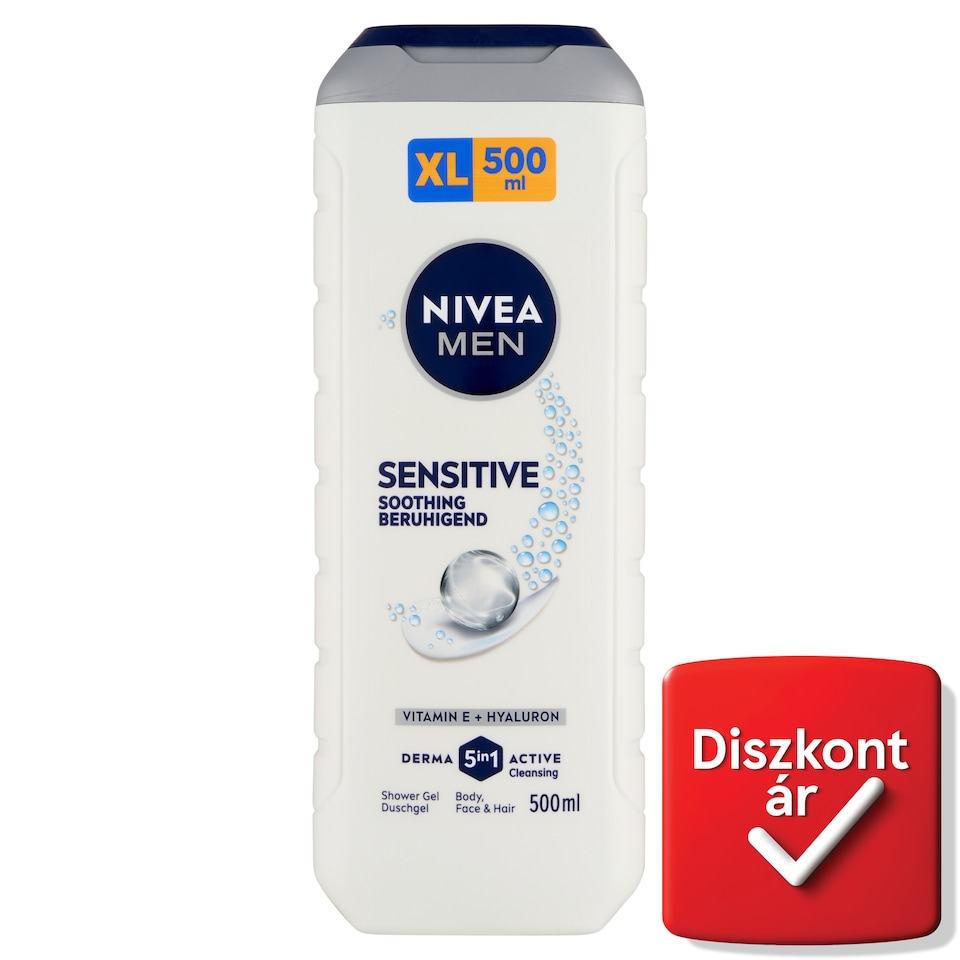 image 1 of NIVEA MEN Sensitive Body, Face & Hair Shower Gel 500 ml