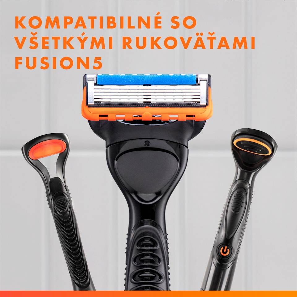 obrázok 1 z Gillette Fusion5 Náhradné Holiace Hlavice pre Batériový Holiaci, Väčší Lubrikačný Pásik