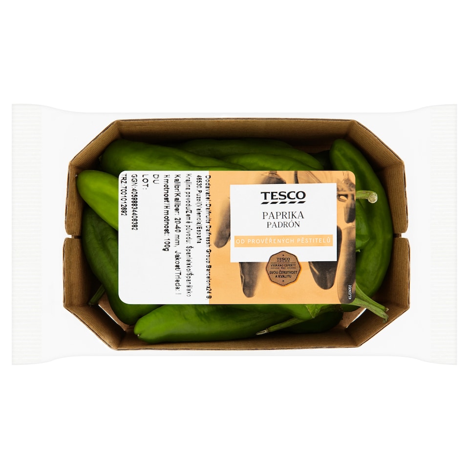 Tesco Pepper Padrón 100g