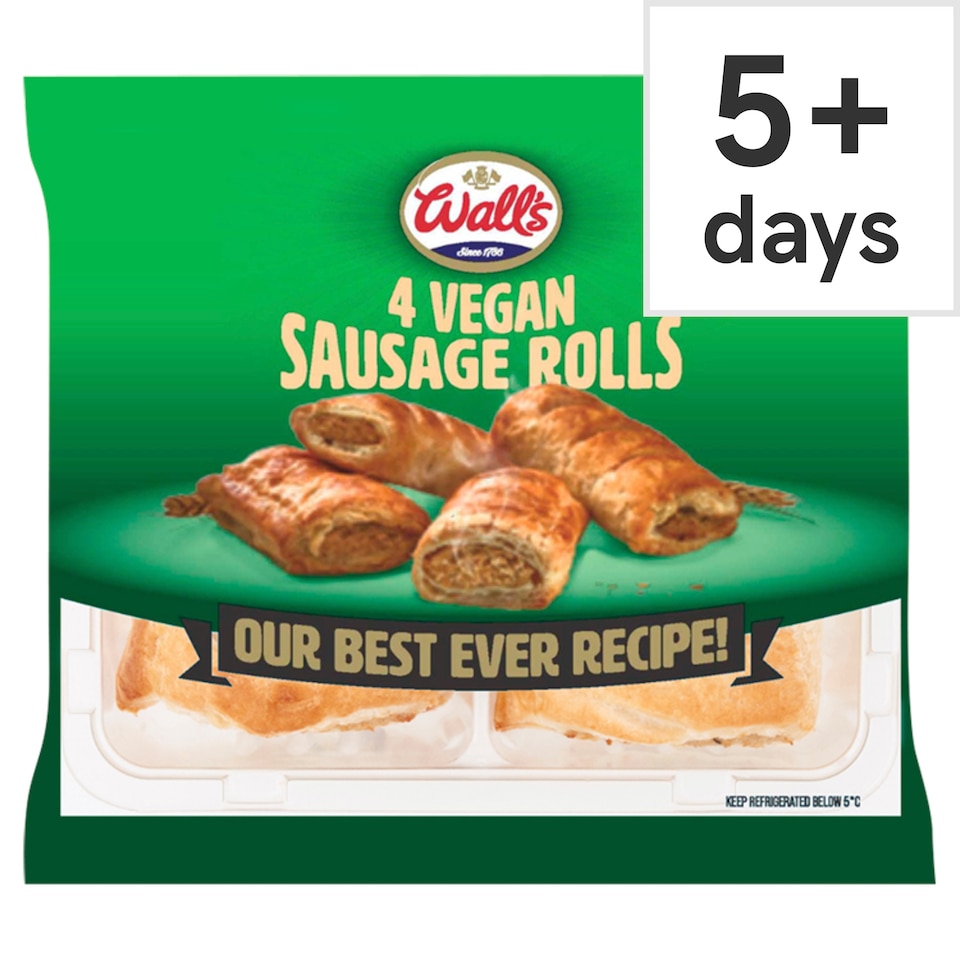 Wall's 4 Vegan Sausage Rolls 220g