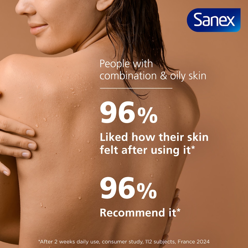 image 1 of Sanex Expert Skin Health + Skin Therapy Smooth Skin Texture Shower Gel Body Wash 450ml