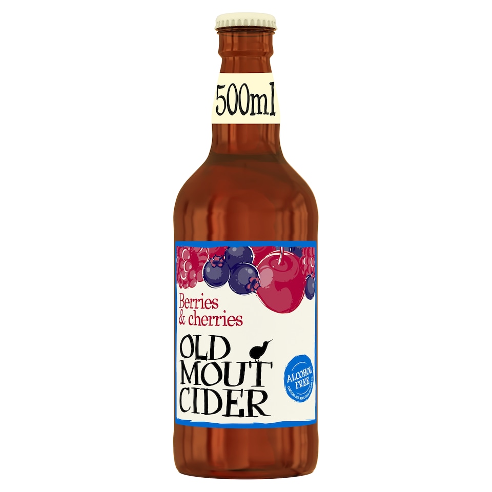 Old Mout Alcohol Free Cider Berries & Cherries 500ml