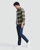 image 2 of F&F Pure Cotton Check Print Button Up Shirt in Khaki