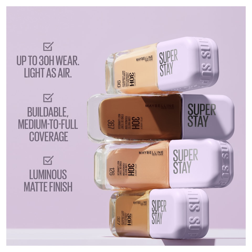 image 1 of Maybelline Super Stay Lumi Matte Foundation, Shade 119, 30ml