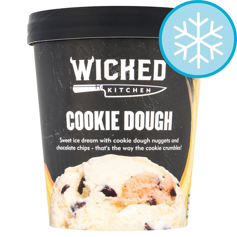 Wicked Kitchen Cookie Dough Non Dairy Ice Cream Tub 500ml Tesco Groceries