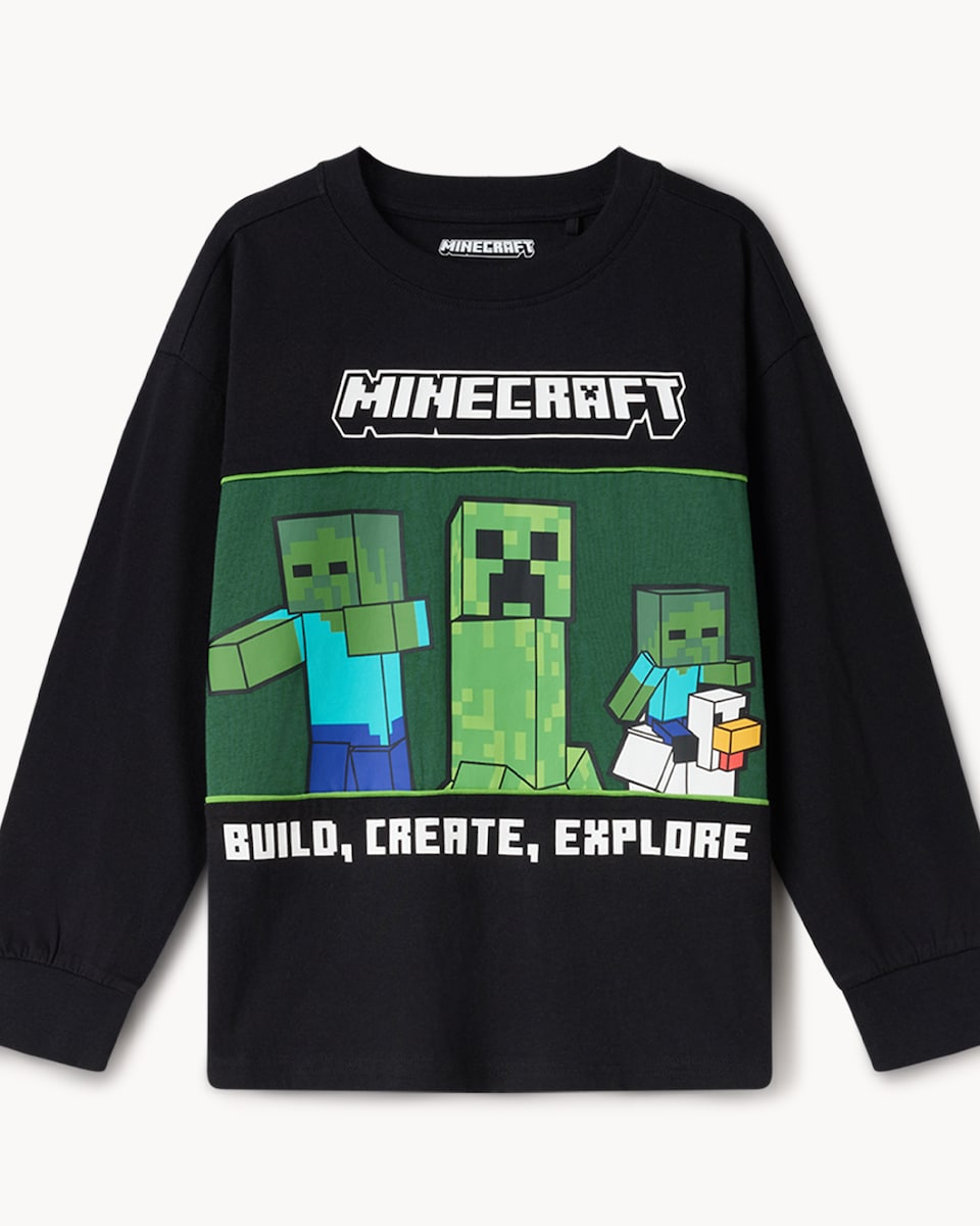 image 1 of Minecraft 2-Pack Pure Cotton Printed Pyjama Sets in Multi