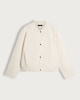 image 6 of The F&F Edit Ribbed Collar Buttoned Jacket in Cream
