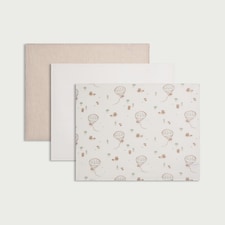 F&F Baby 3-Pack Pure Cotton Muslin Squares in Light Nude