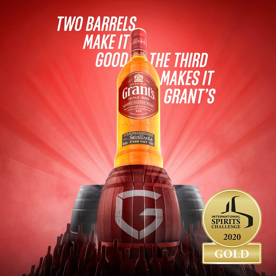 image 1 of Grant's Triple Wood Blended Scotch Whisky 1 Litre