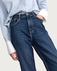 image 2 of F&F High Rise Slim Fit Mom Jeans in Navy