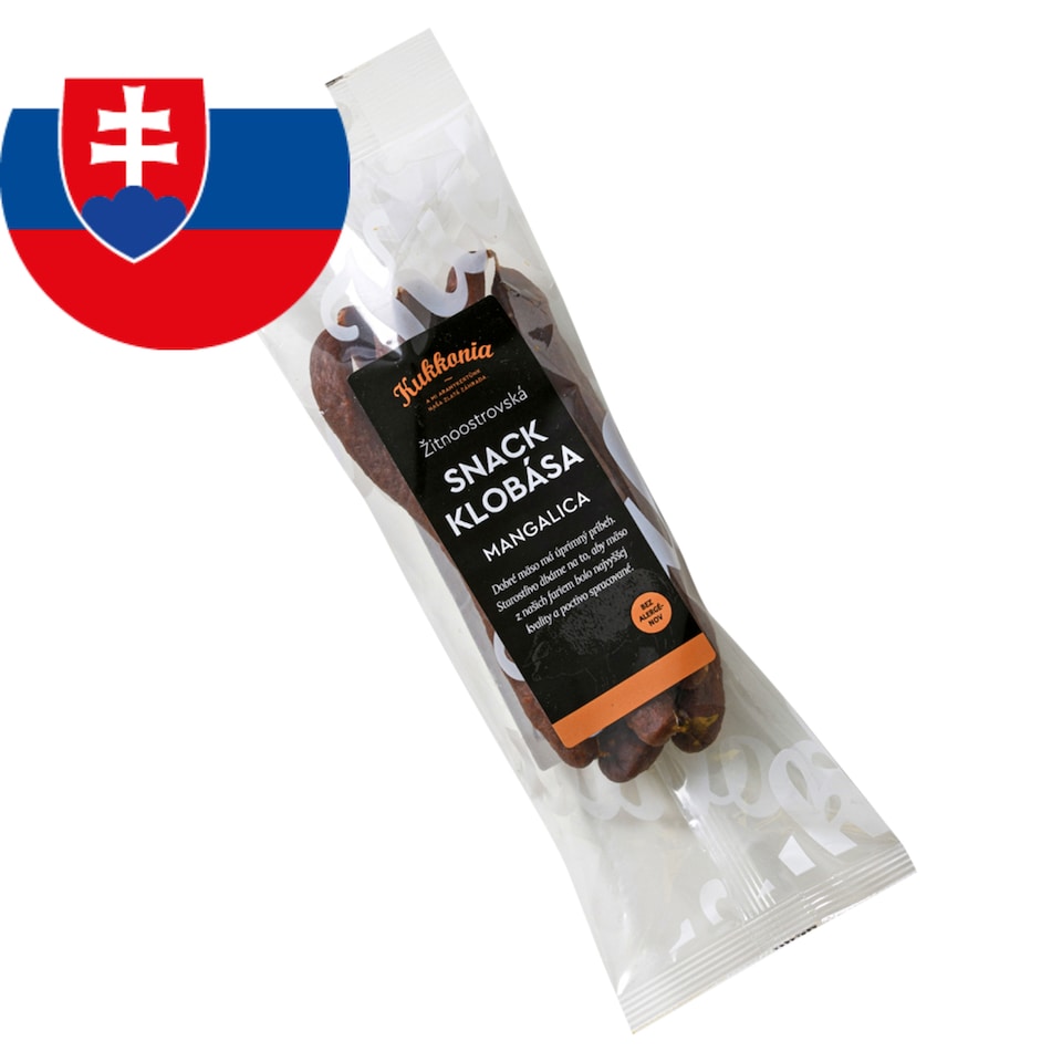 Kukkonia Žitnoostrovská mangalica snack klobása 0,160 kg