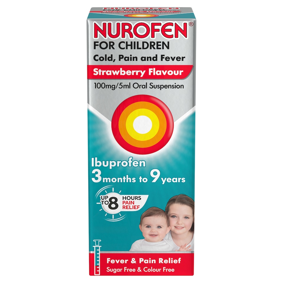 image 1 of Nurofen Children Cold & Flu Strawberry 100Ml