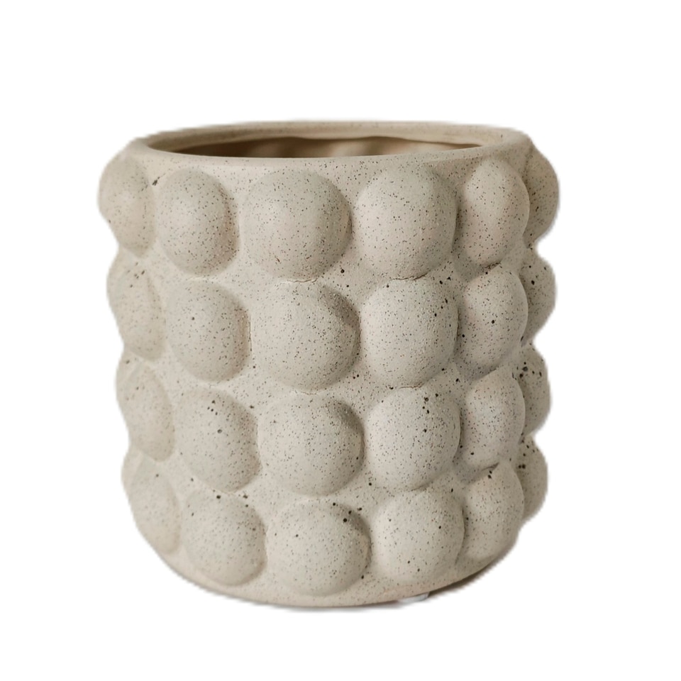 Bayswood Cream Booble Ceramic Planter