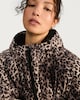 image 4 of F&F Leopard Print Fleece Lined Waterproof Raincoat in Multi Brown