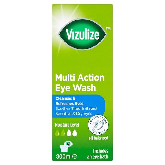 Vizulize Eye Wash 300Ml Tesco Groceries