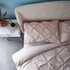 image 2 of Silentnight Nude Pinch Pleat Duvet Set King Size 