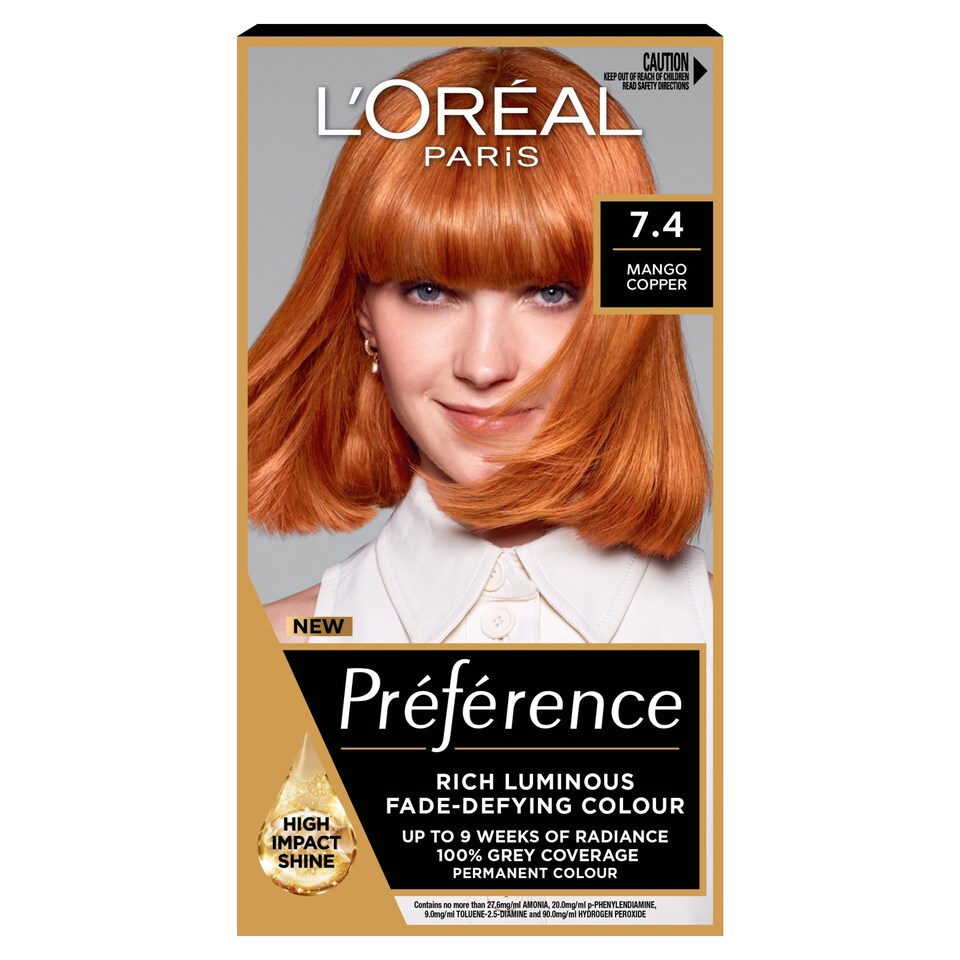 image 1 of L'Oreal Paris Preference 74 Dublin Mango Copper Permanent Hair Dye