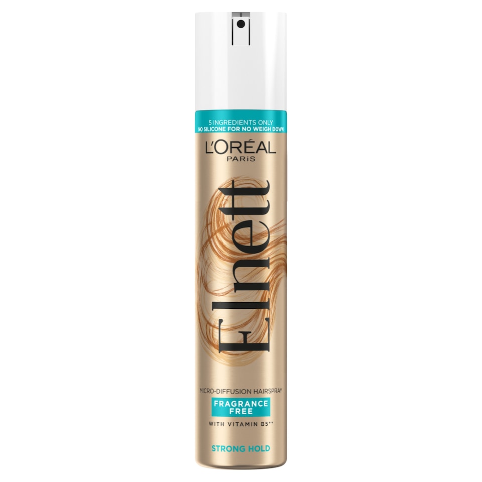 image 1 of L'Oreal Elnett Unfragranced Extra Strength Hairspray 200ml