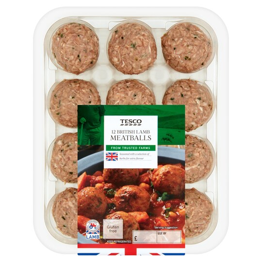 T 12 Lamb And Herb Meatballs 336g Tesco Groceries