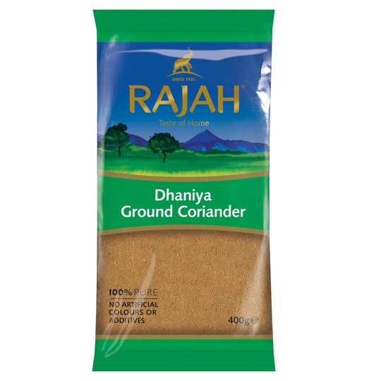 Rajah Dhaniya Ground Coriander 400G Tesco Groceries
