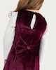image 3 of F&F Girls Velvet Sleeveless Dress in Red