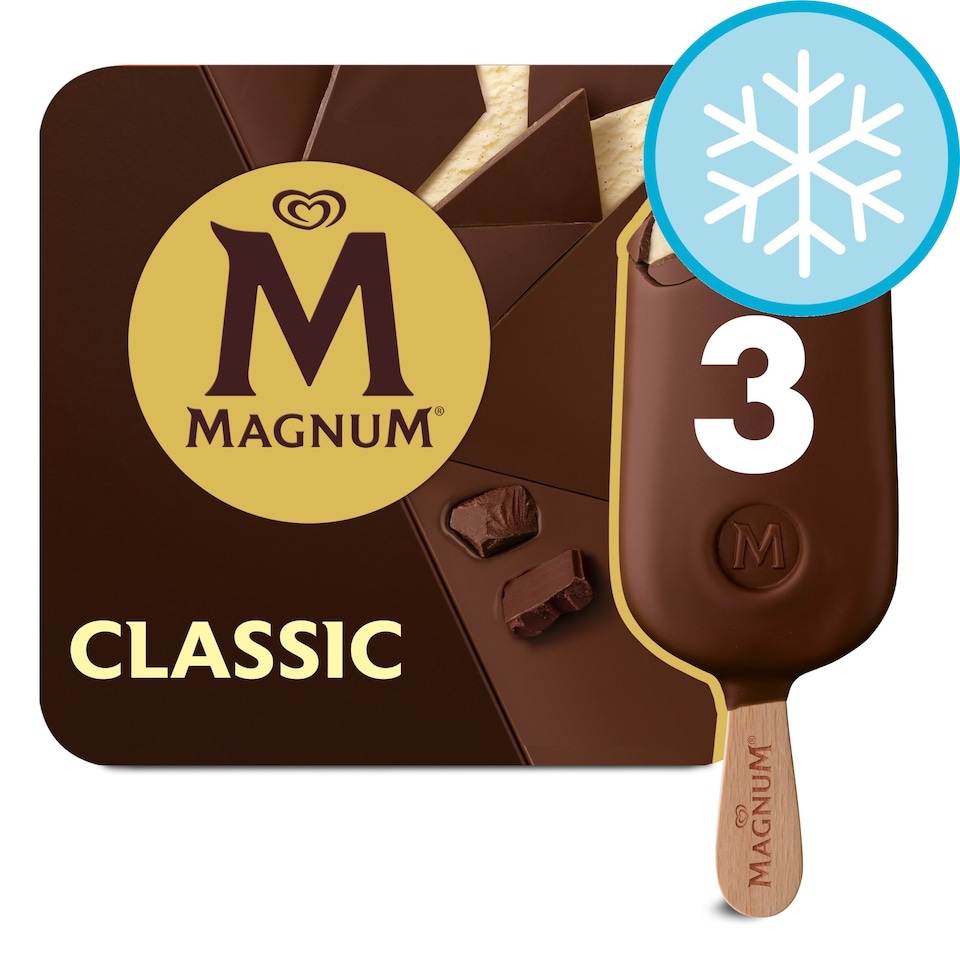 image 1 of Magnum Classic Ice Cream Sticks 3x100ml
