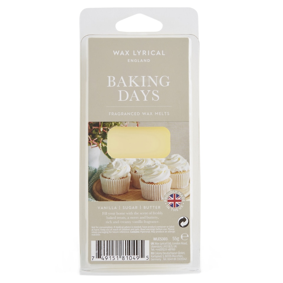 Wax Lyrical England Baking Days Wax Melt 55g