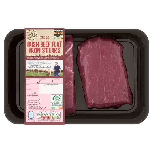 TESCO IRISH FLAT IRON STEAK 300g Tesco Groceries