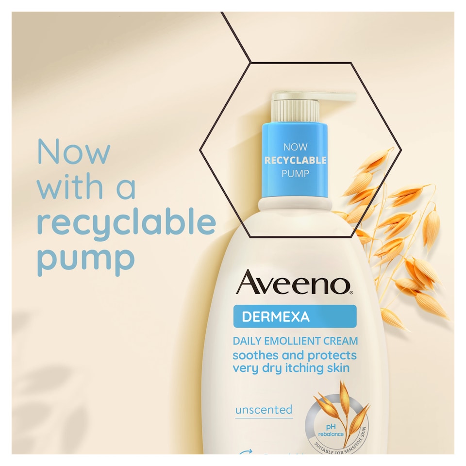 image 1 of Aveeno Dermexa Daily Emollient Cream Body Lotion Moisturiser 500ml