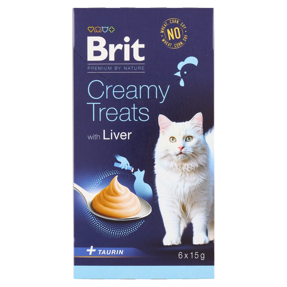 image 1 of Brit Premium by Nature Cat Creamy Treats with Liver 6 x 15g (90g)