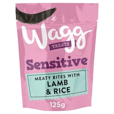 Wagg Sensitive Treats Lamb And Rice 125G