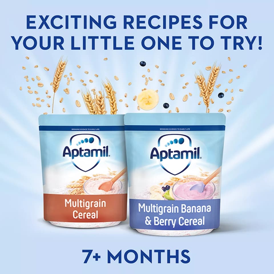 image 1 of Aptamil Multigrain Banana & Berry Porridge Baby Cereal 7+ Months 200g