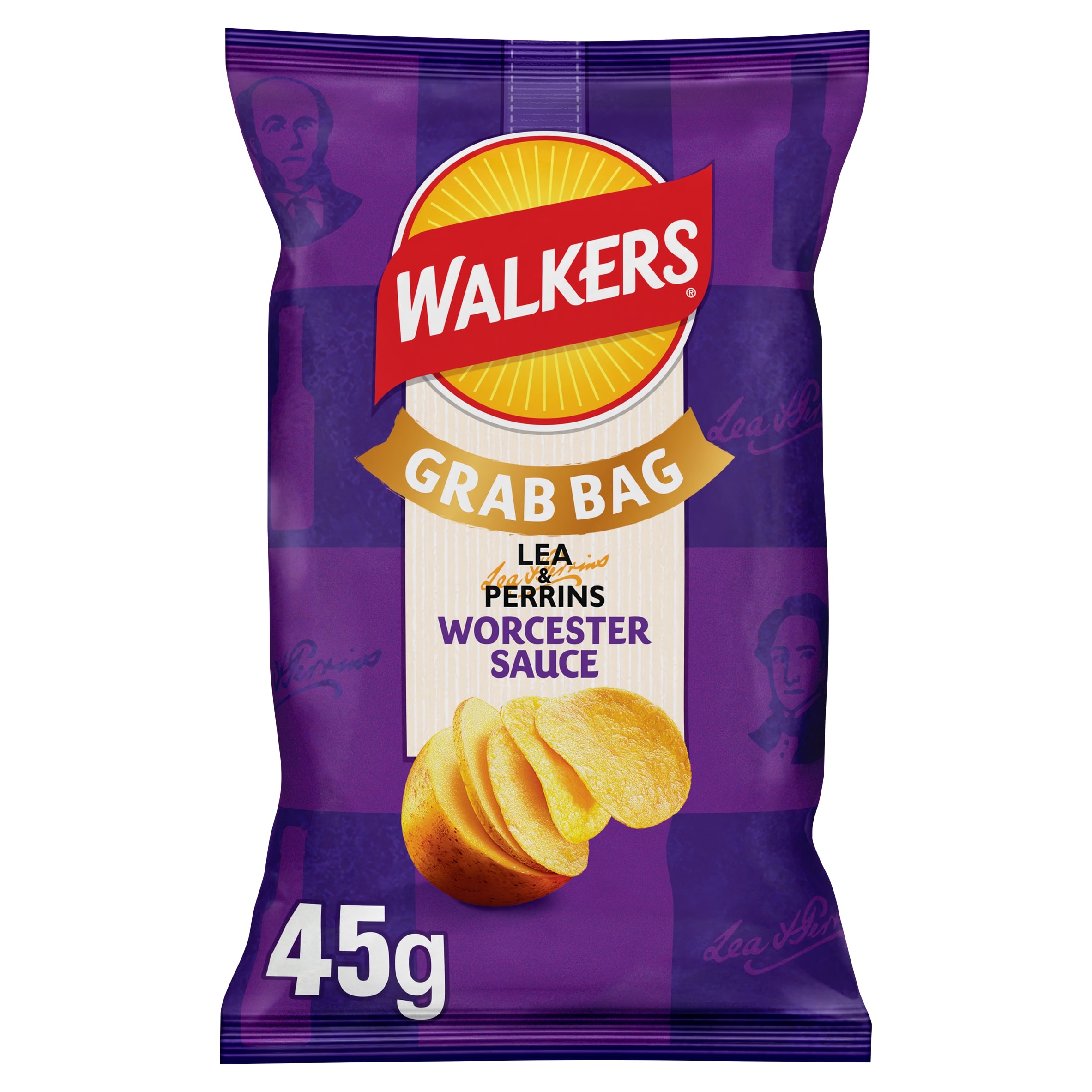 Walkers Lea & Perrins Worcestershire Sauce Grab Bag Crisps 45g