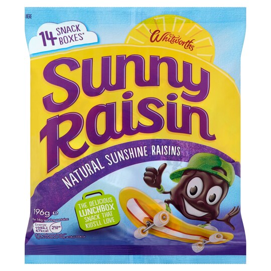 Whitworths Sunny Raisins 14 X 14g Tesco Groceries Whitworths Sunny Raisins 14 X 14g Tesco Groceries