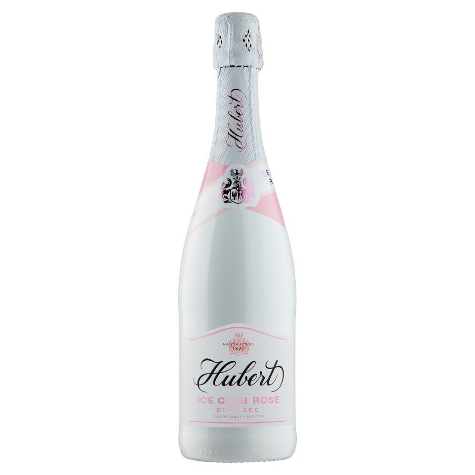 Hubert Ice Club Rosé Demi Sec akostné šumivé víno ružové 0,75 l