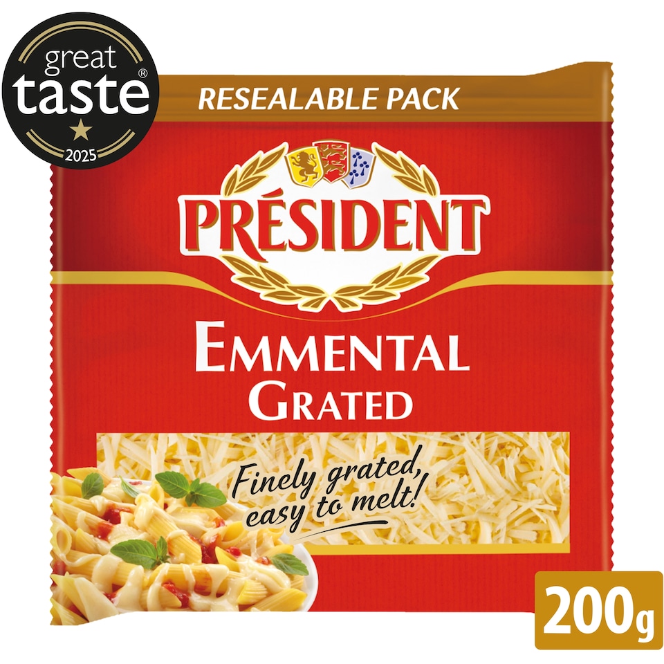 Président Grated Emmental Cheese 200g
