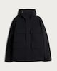 image 4 of F&F Hooded Pocket Front Utility Coat in Black
