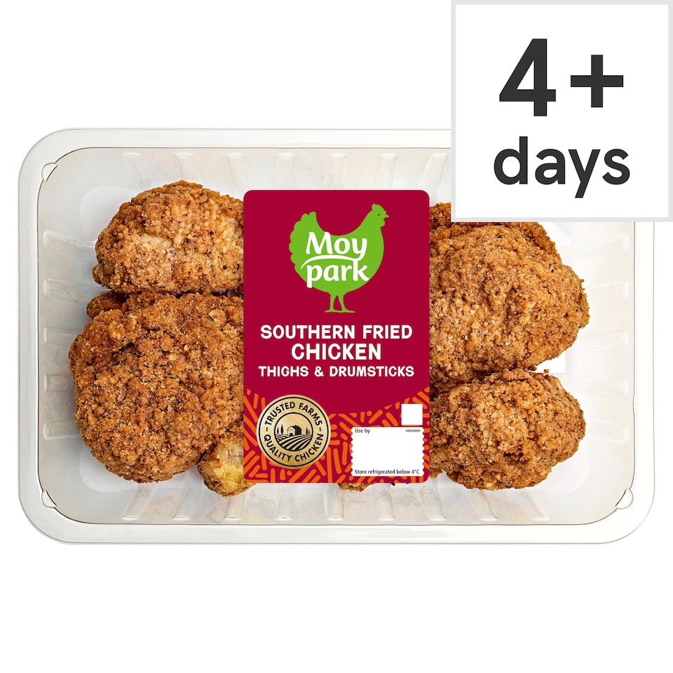 Moy Park Southern Fried Chicken Drumsticks & Thighs 600g
