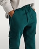 image 3 of F&F Boys Cotton Rich Cuffed Drawstring Cargo Joggers in Green