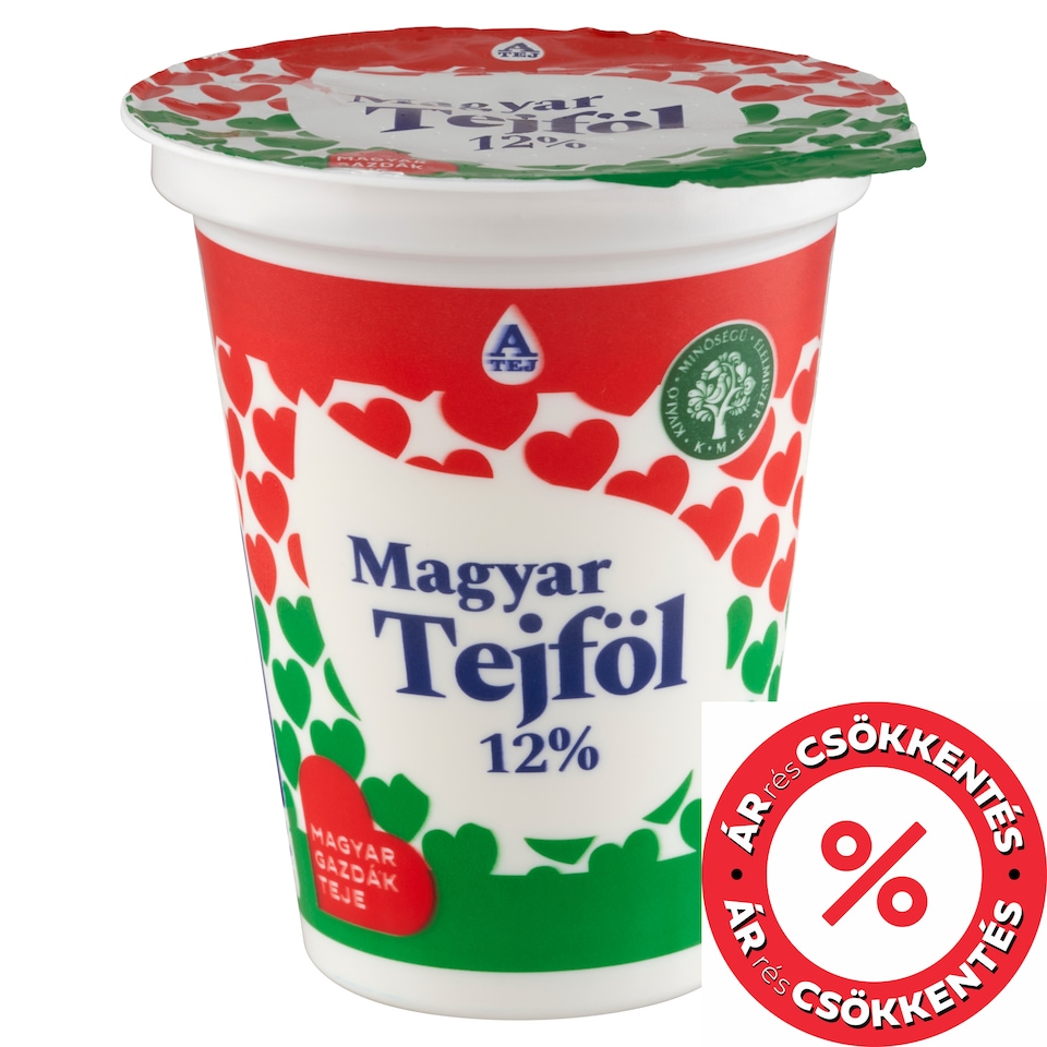 Magyar Tejföl Semi-Fat Sour Cream 12% 140 g
