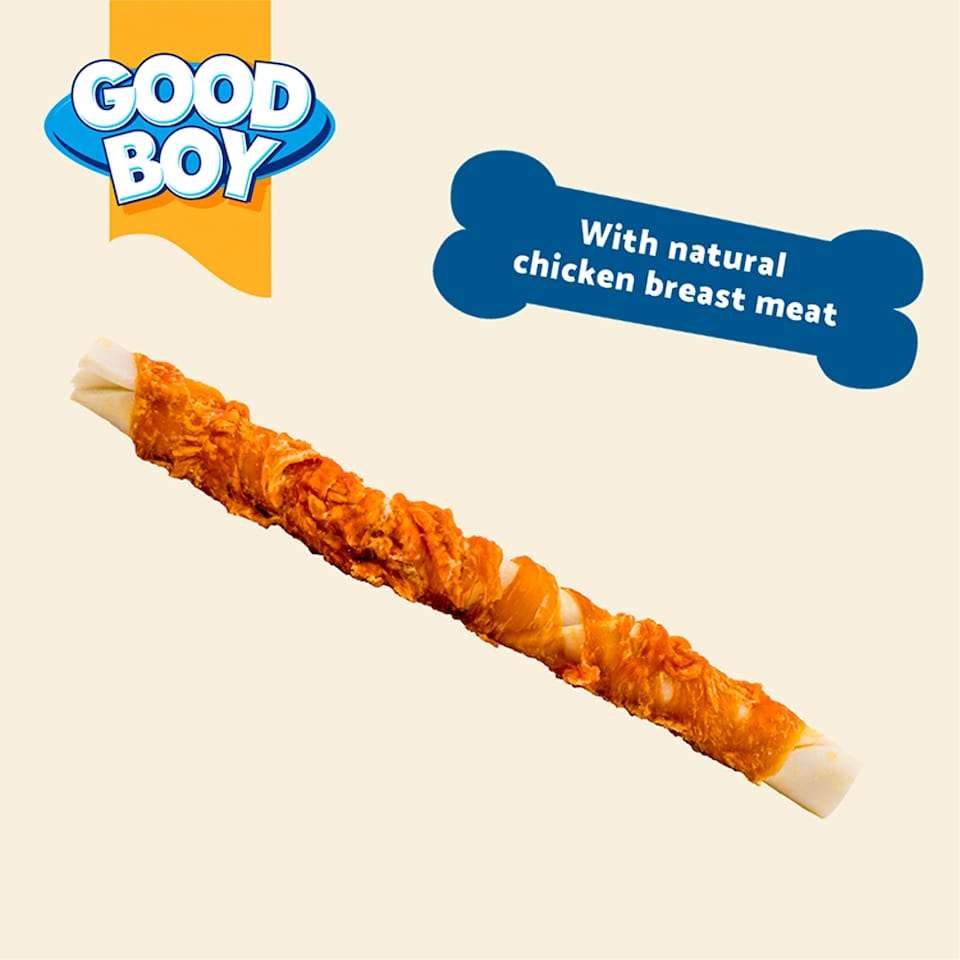 image 1 of Wagtastic Jumbo Chicken Twist Dog Chew Treats 70G