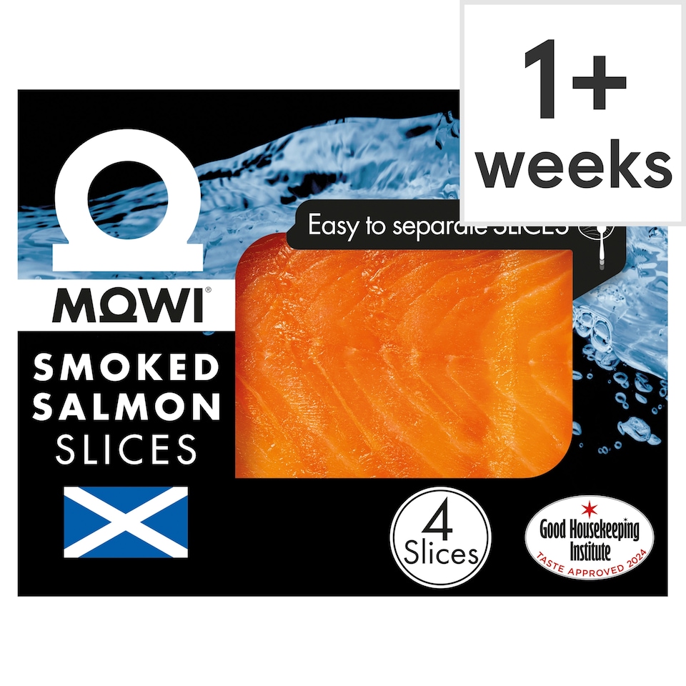 image 1 of Mowi Smoked Salmon Slices 4 Pack 100g