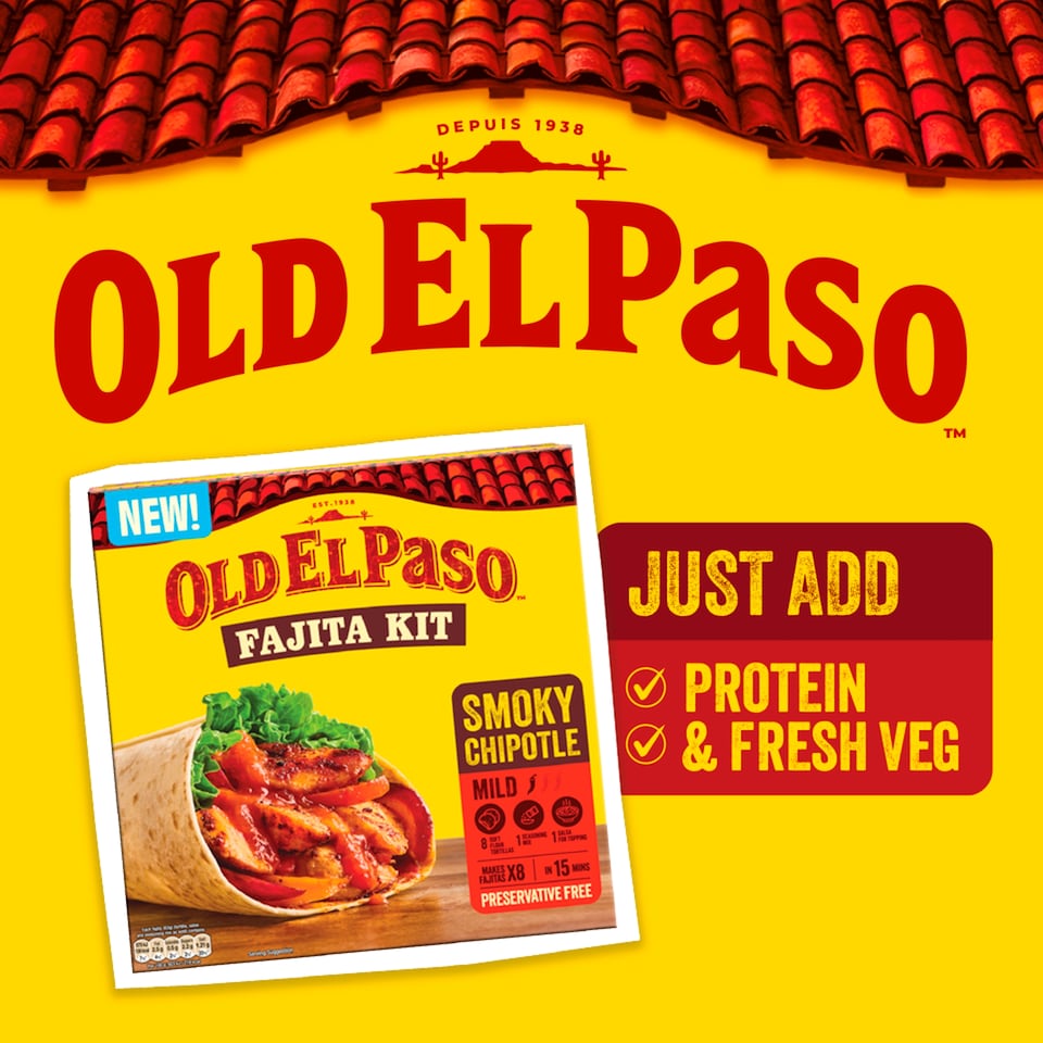 image 1 of Old El Paso Smoky Chipotle Fajita Kit 500g