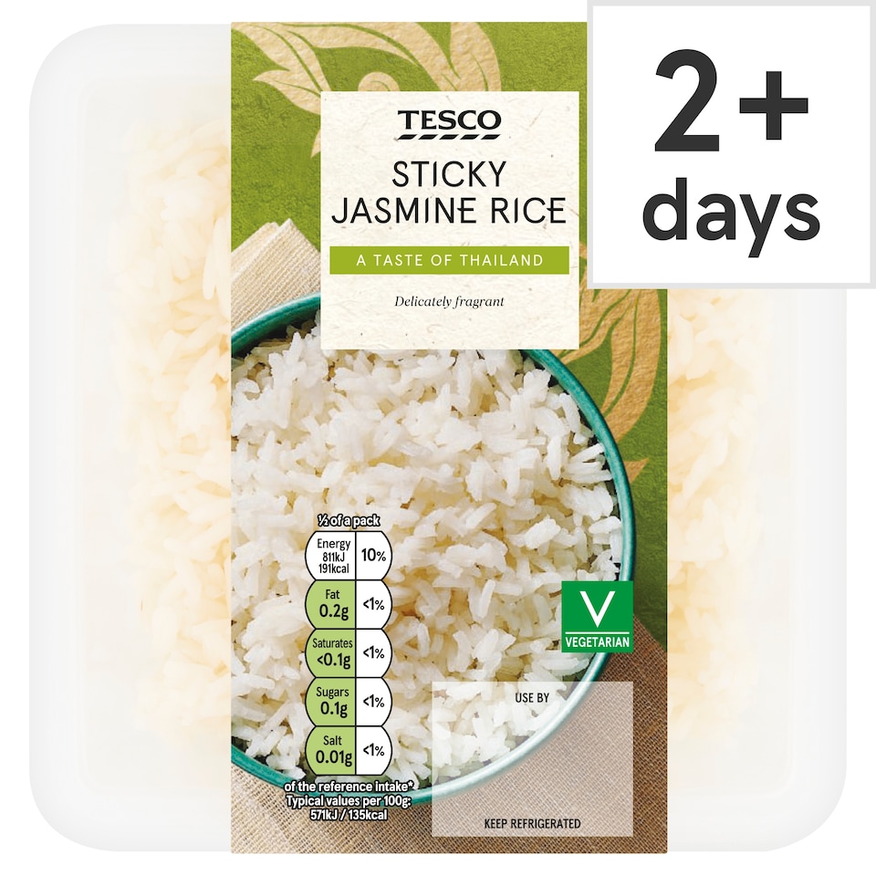 Tesco Sticky Jasmine Rice 300g
